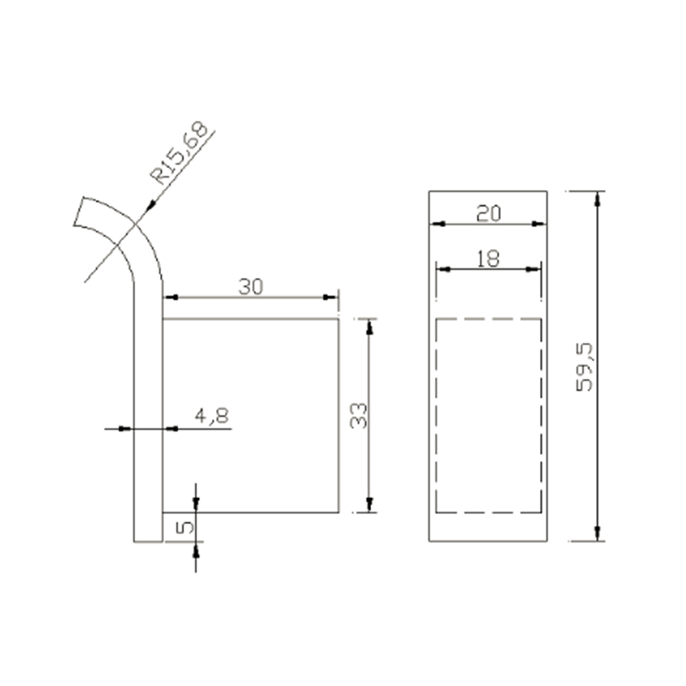 Harbour Status Matt Black Robe Hook