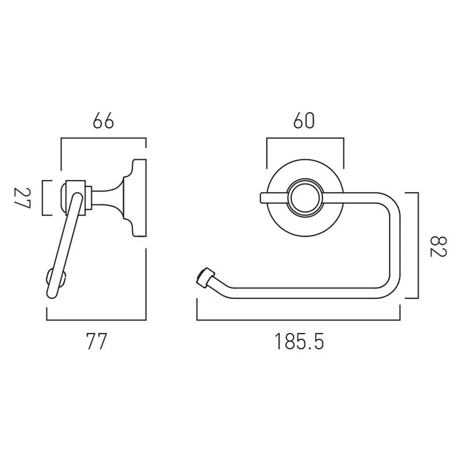 Booth & Co Axbridge Toilet Roll Holder