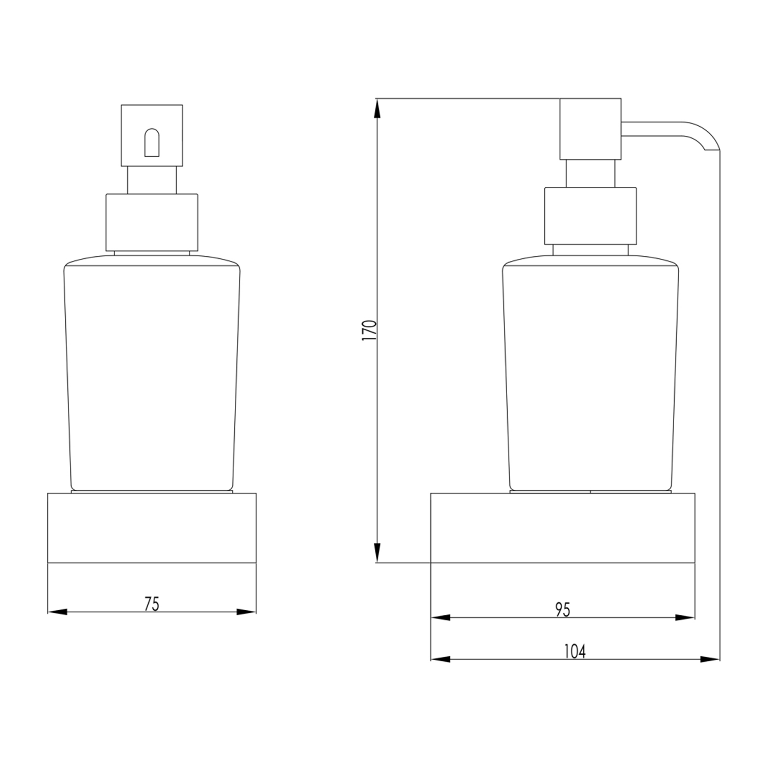 HIX Wall Mounted Soap Dispenser