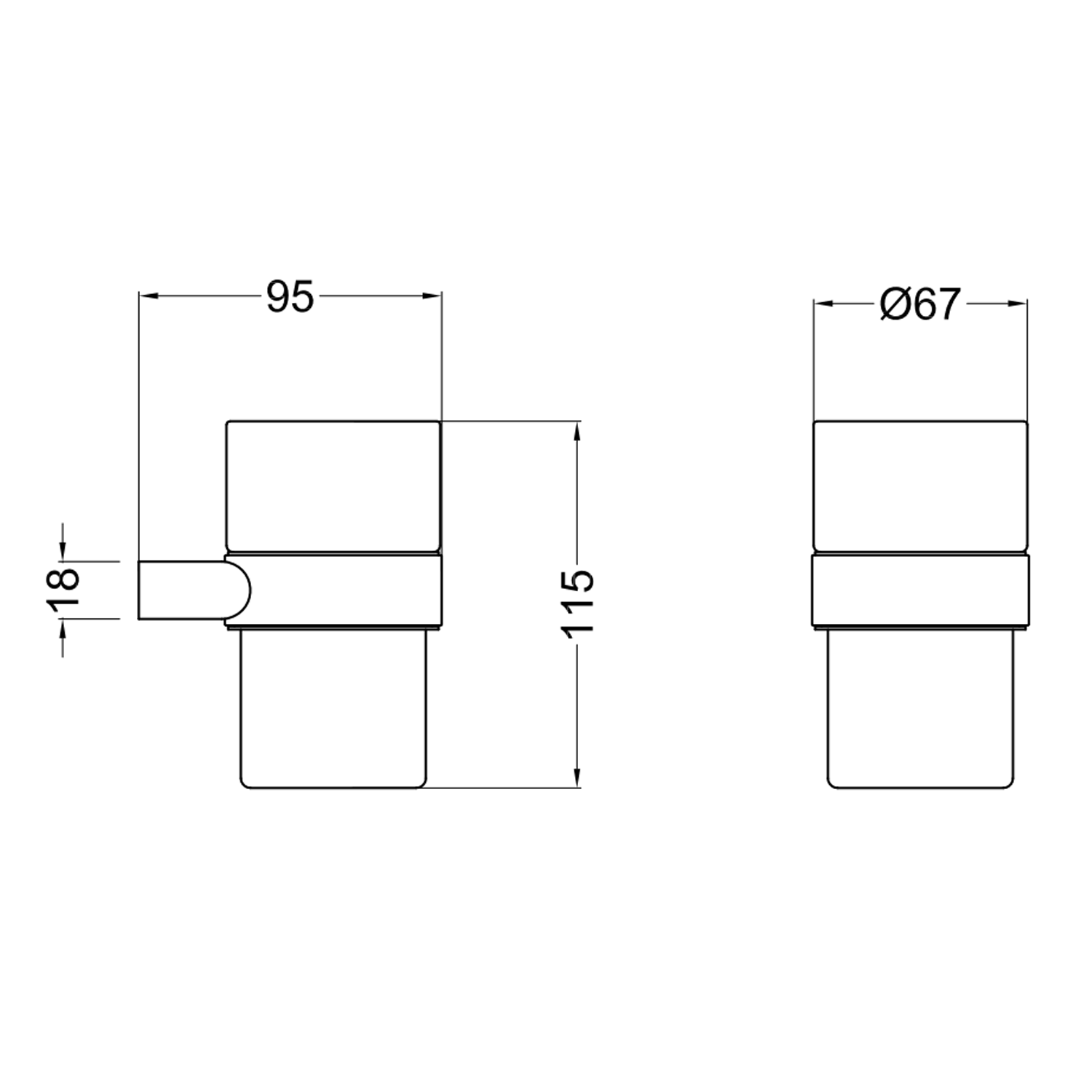 Crosswater MPRO Tumbler Holder