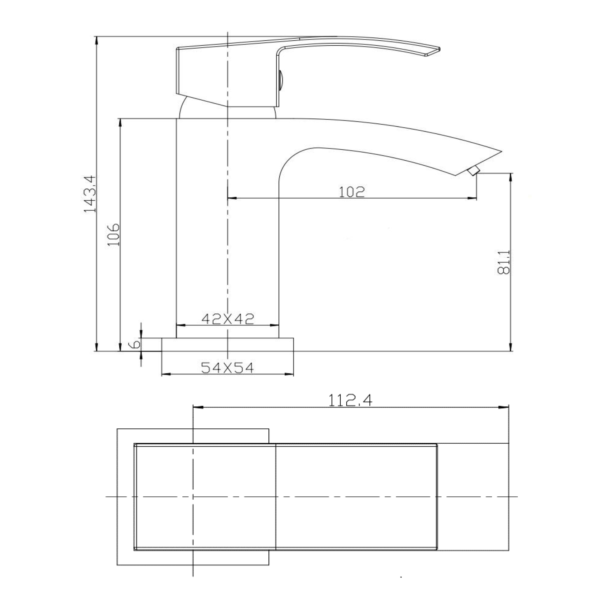 Vellamo City Basin Mixer Tap & Waste - Matt Black