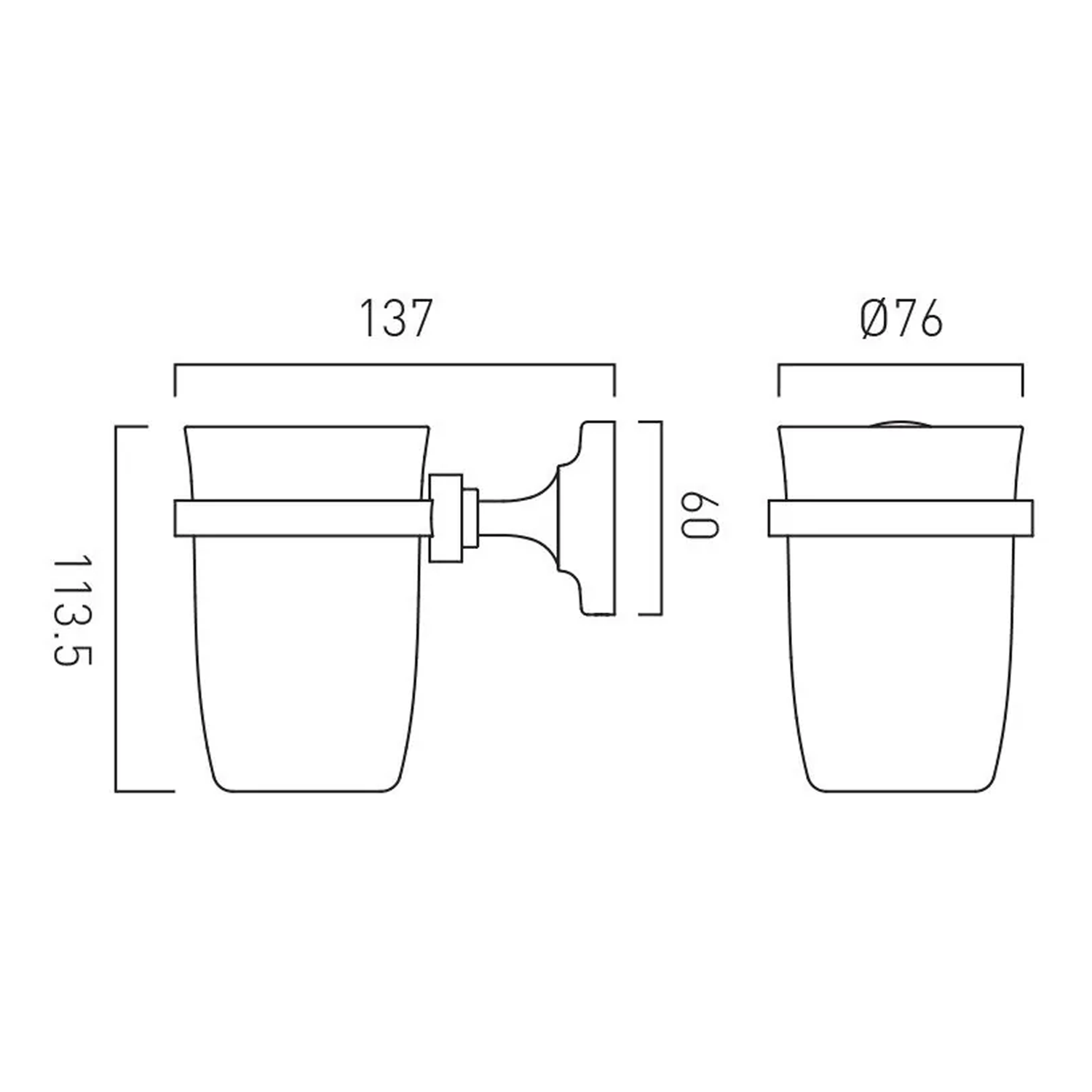 Booth & Co Axbridge Ceramic Tumbler & Holder