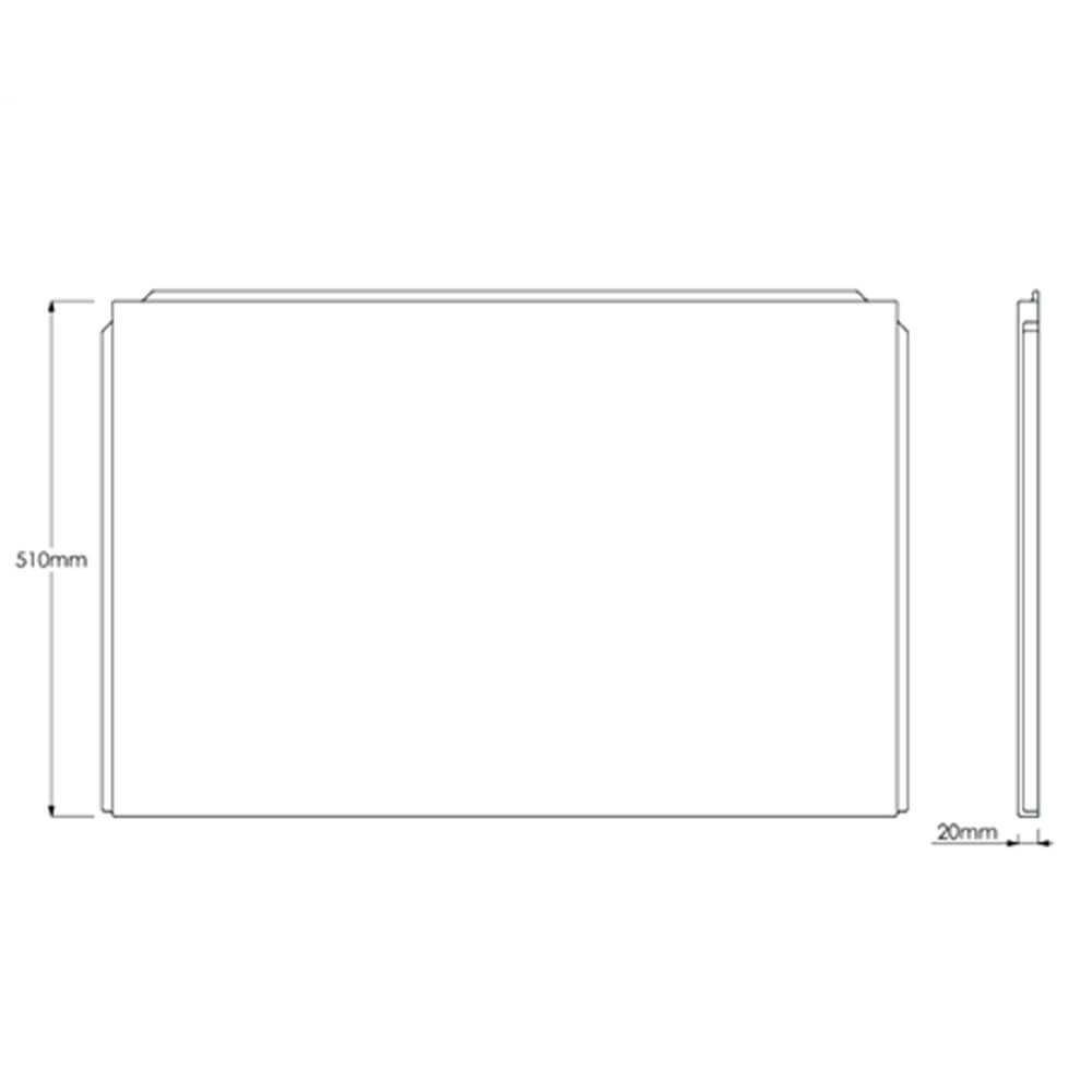 Drench Contract Bath End Panel (Cut to Size) - 800 x 510mm