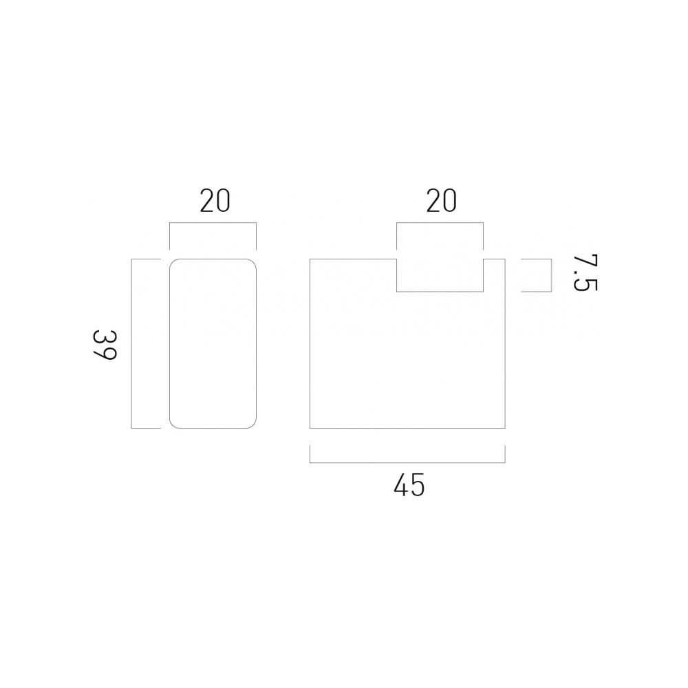 Vado Phase Robe Hook