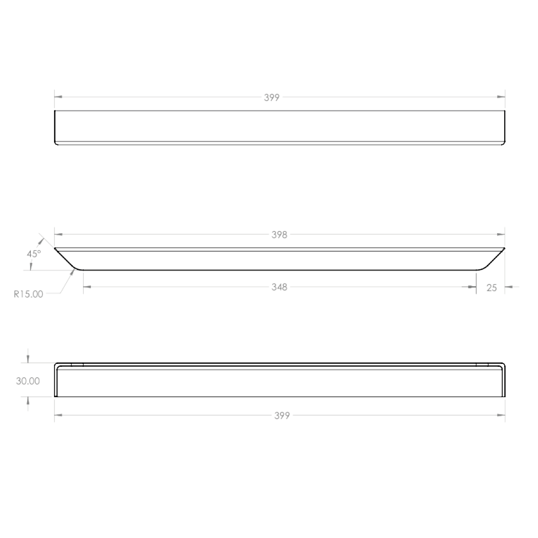 Harbour Symmetry & Virtue Chrome Furniture Handle