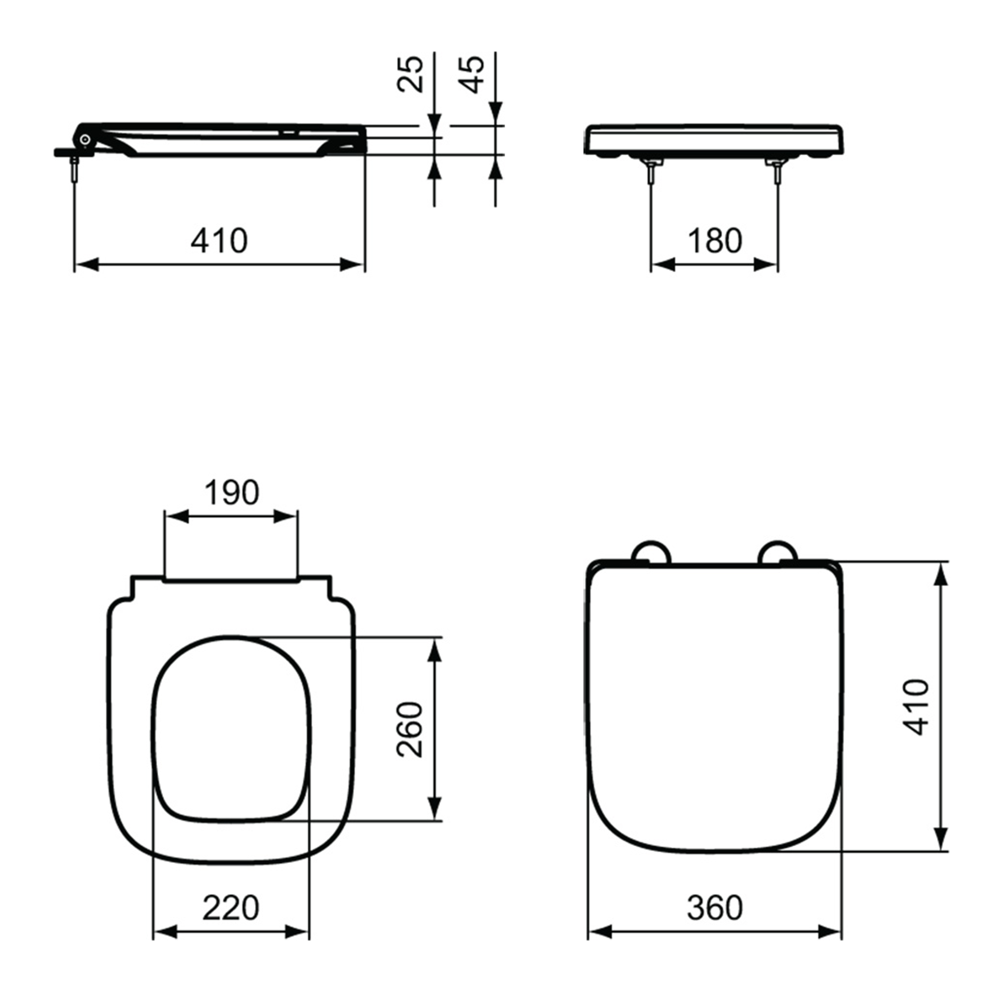 Ideal Standard i.life A & S Soft Close Toilet Seat