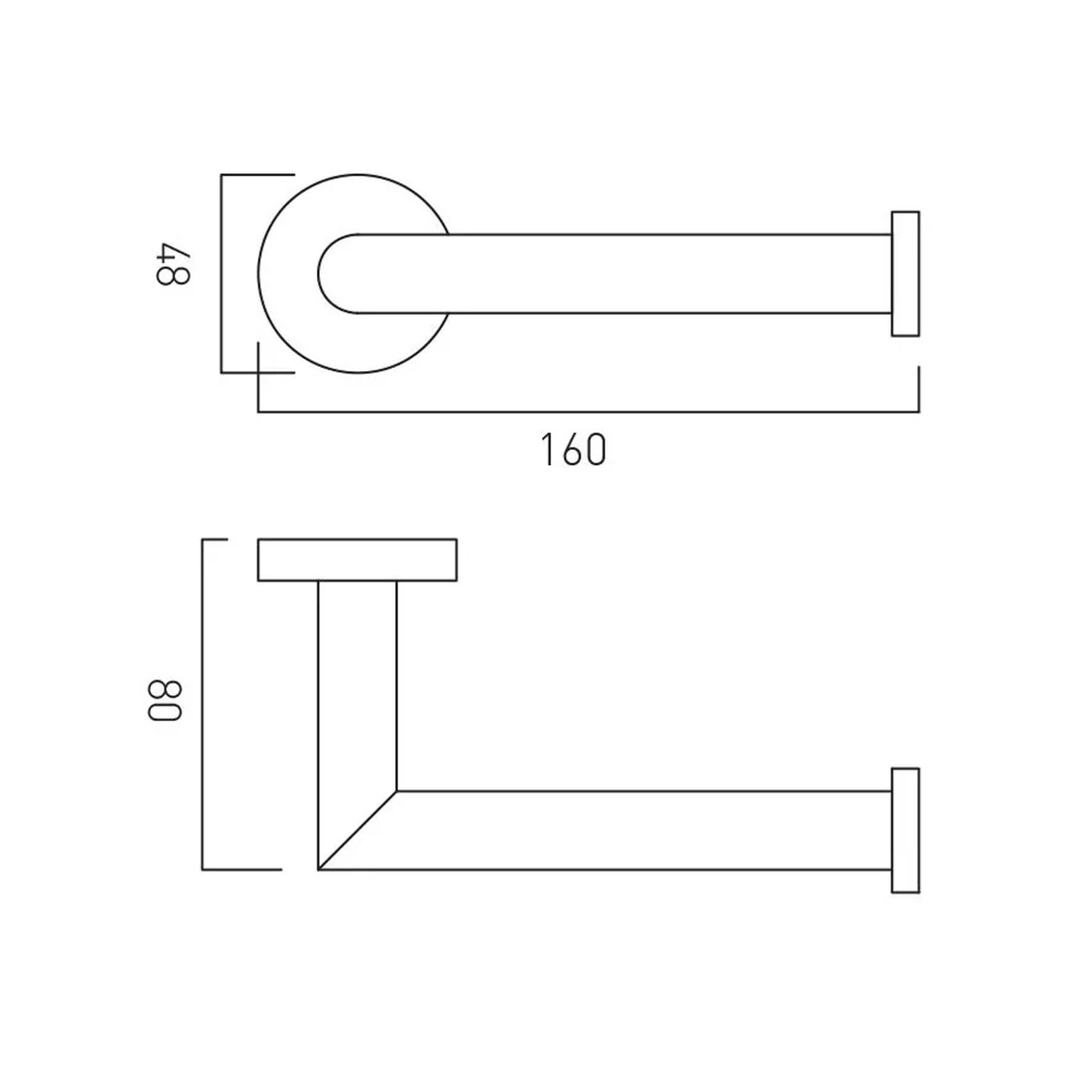 Vado Individual Spa Toilet Roll Holder