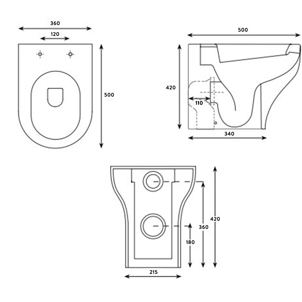 Roper Rhodes Note Back to Wall WC & Soft-Close Seat