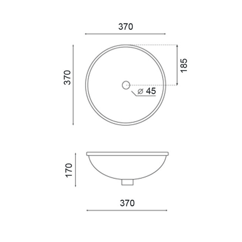 Crosswater Cerdena Undermount Basin