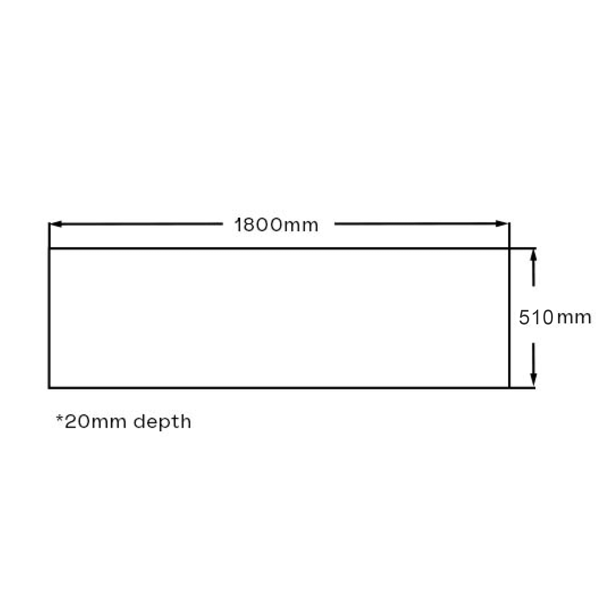 Imex Cast Reinforced Side Panel, 1700 & 1800 x 510mm