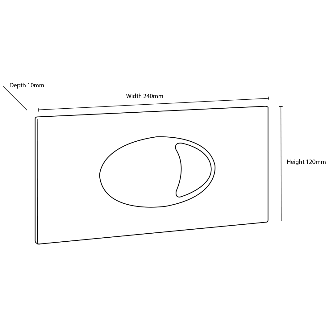 Drench Dual Flush Plate