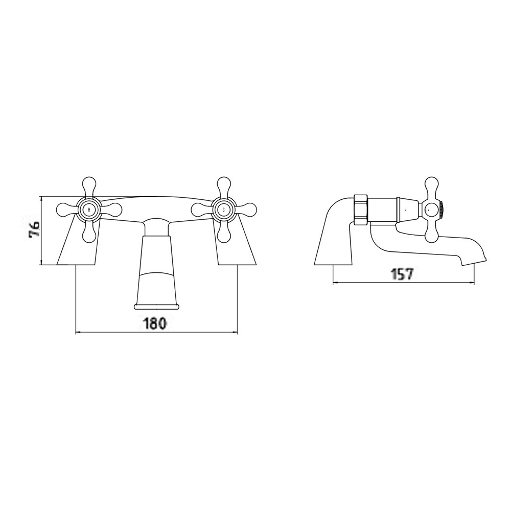 Butler & Rose Carlton Traditional Bath Filler