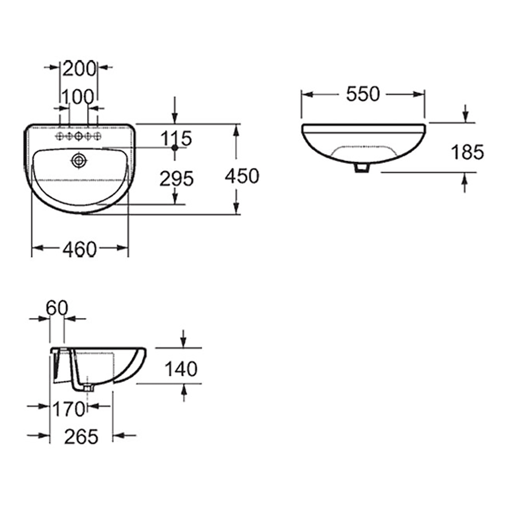 Imex Ivo Semi Countertop Basin