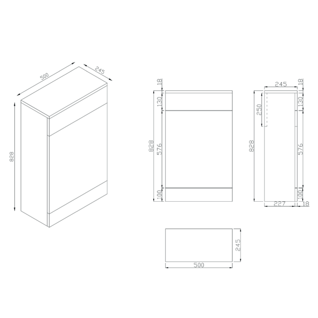 Harbour Virtue 500mm WC Unit