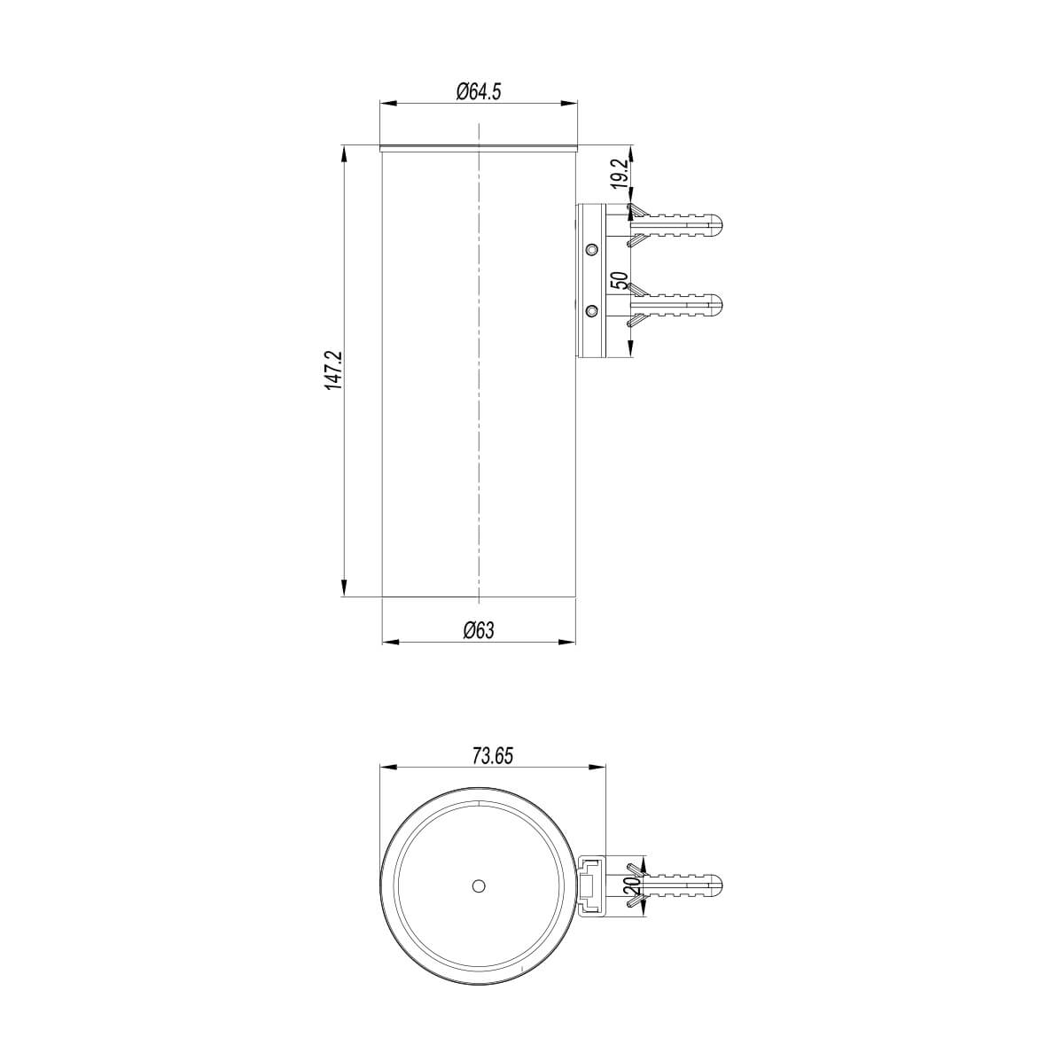 Crosswater 3ONE6 Stainless Steel Wall Mounted Tumbler Holder