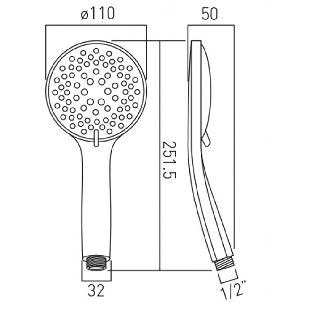Vado Atmosphere 5 Function Shower Handset
