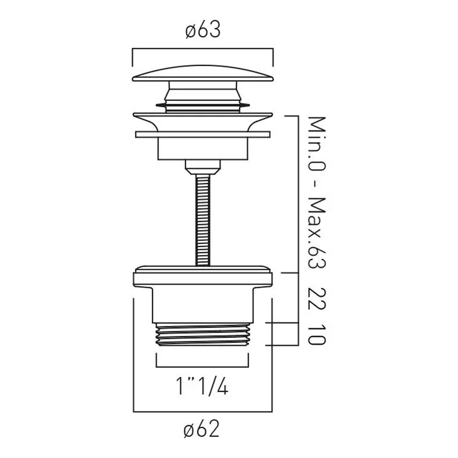 Booth & Co Axbridge Universal Basin Waste