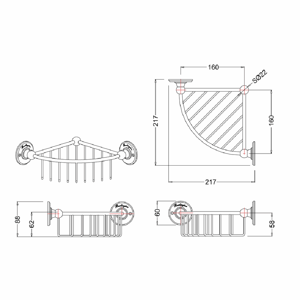 Burlington Corner Basket