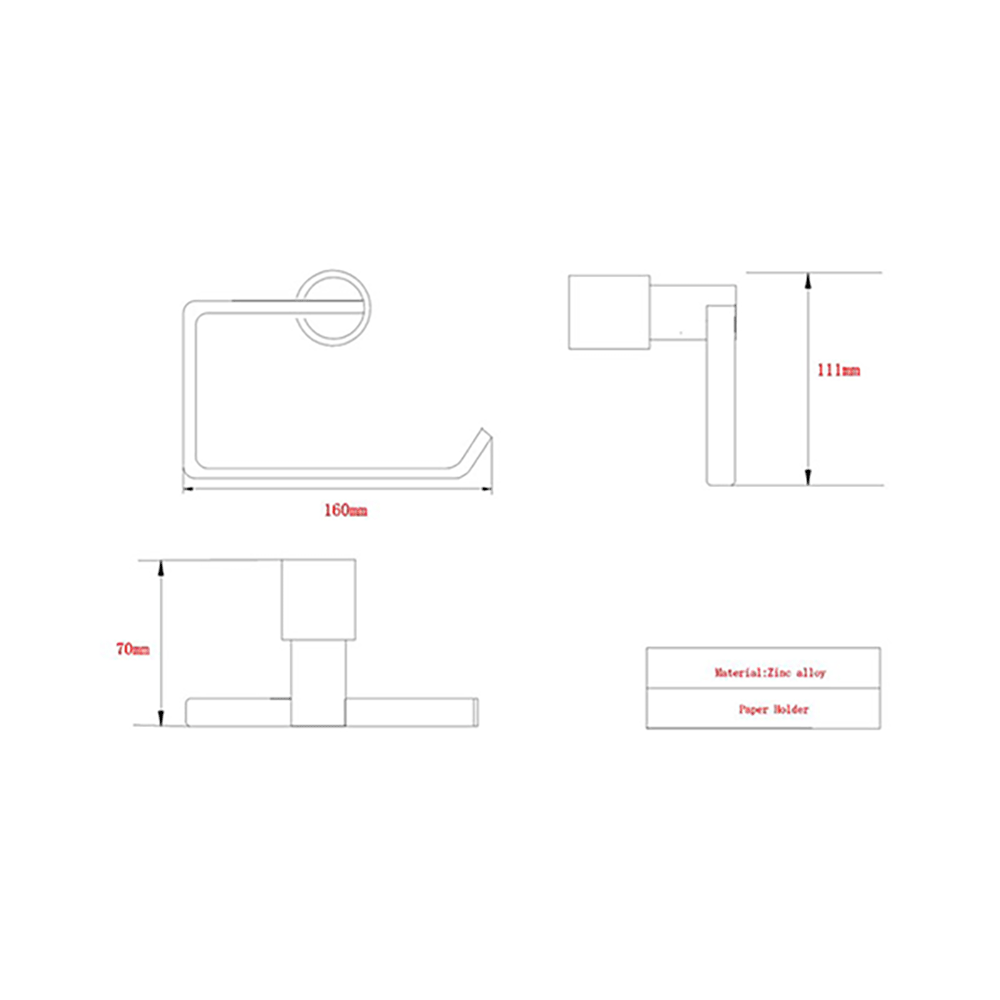 Hugo Toilet Roll Holder