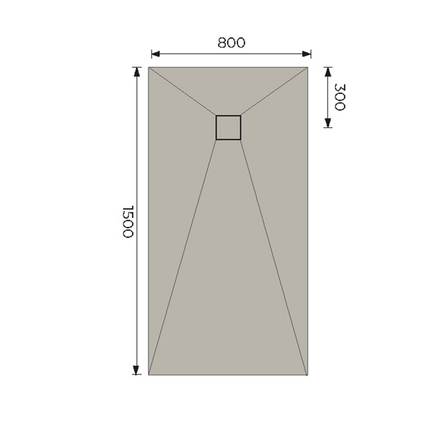Drench Rectangular Shower Tray Former with End Waste & Installation Kit