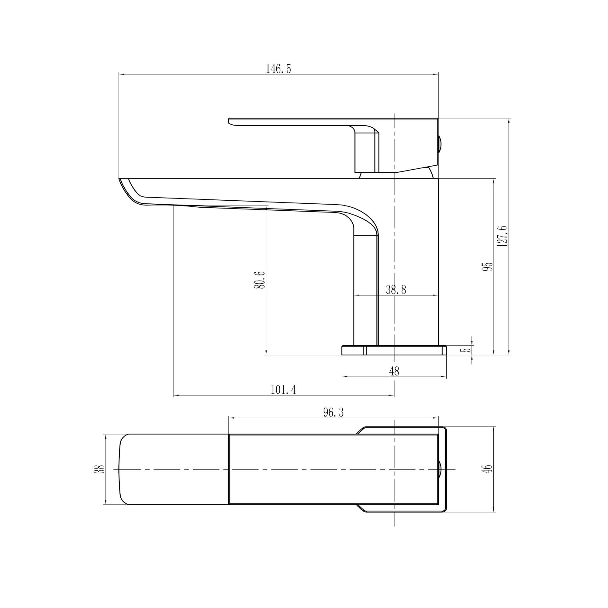 Harbour Status Mini Mono Basin Mixer Tap & Waste