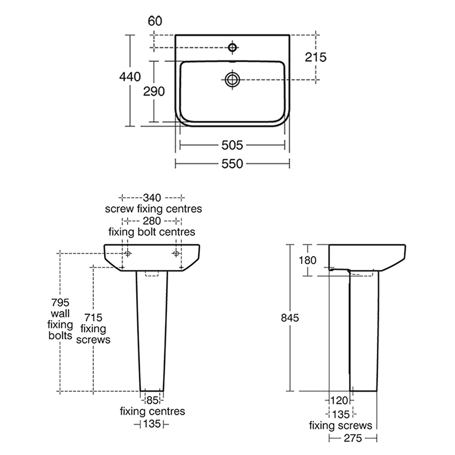 Ideal Standard i.life B Basin & Pedestal