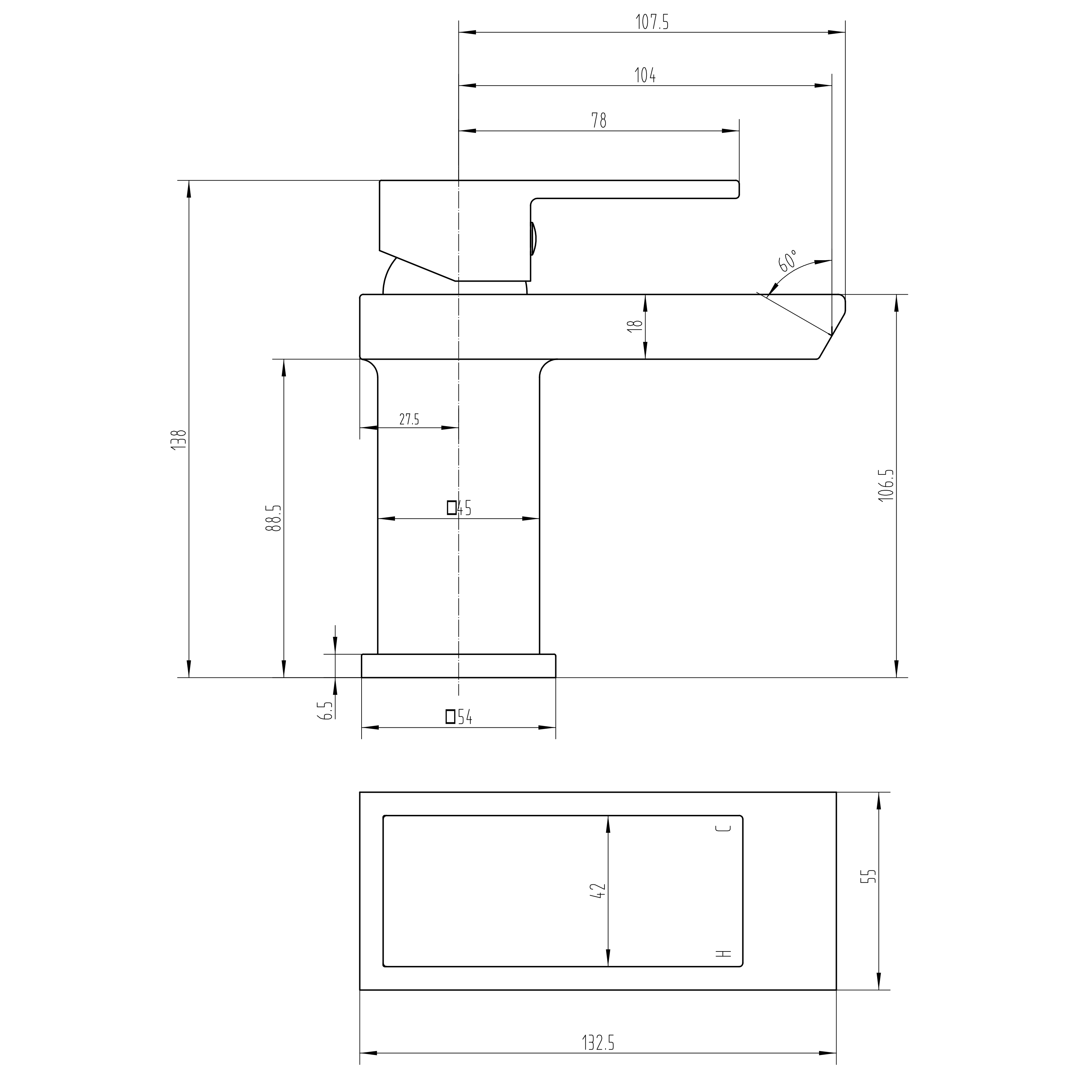 Vellamo Relate Waterfall Basin Mixer Tap & Clicker Waste