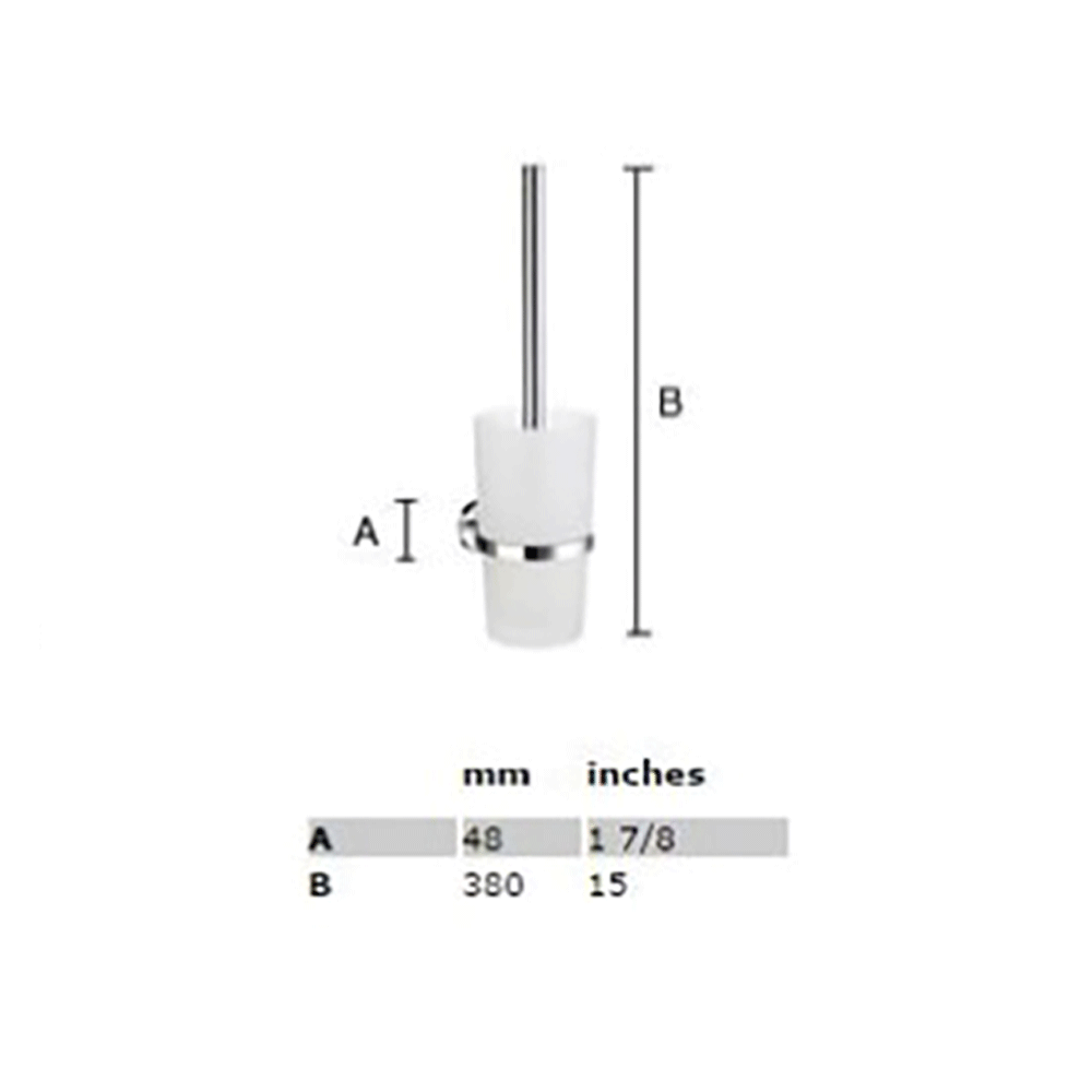 Smedbo Home Wall Mounted Toilet Brush