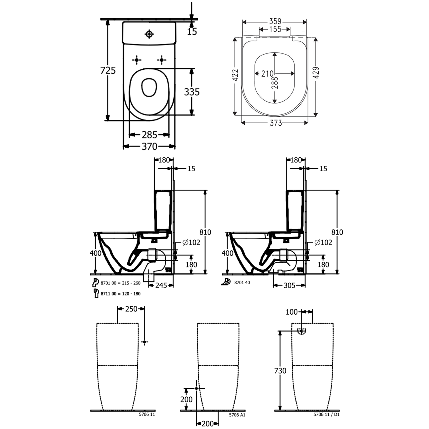 Villeroy & Boch Subway 3.0 Close Coupled TwistFlush Rimless Toilet with Soft Close Toilet Seat 