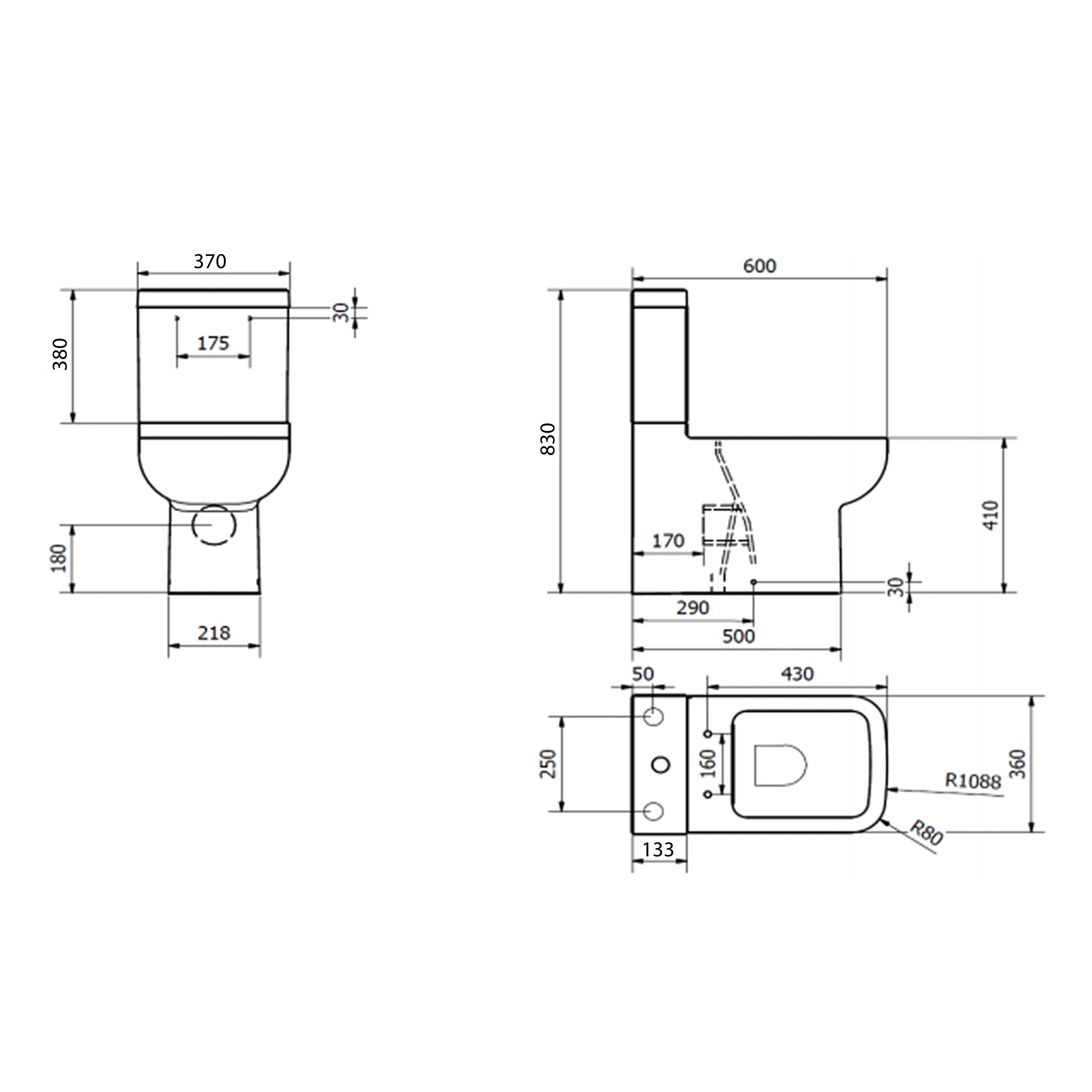 Harbour Iconic Modern Fully Back to Wall Toilet & Soft Close Seat