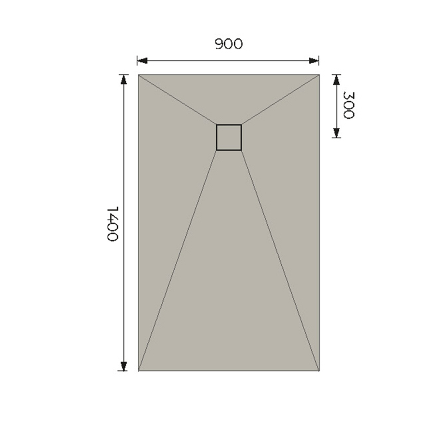Drench Rectangular Shower Tray Former with End Waste & Installation Kit