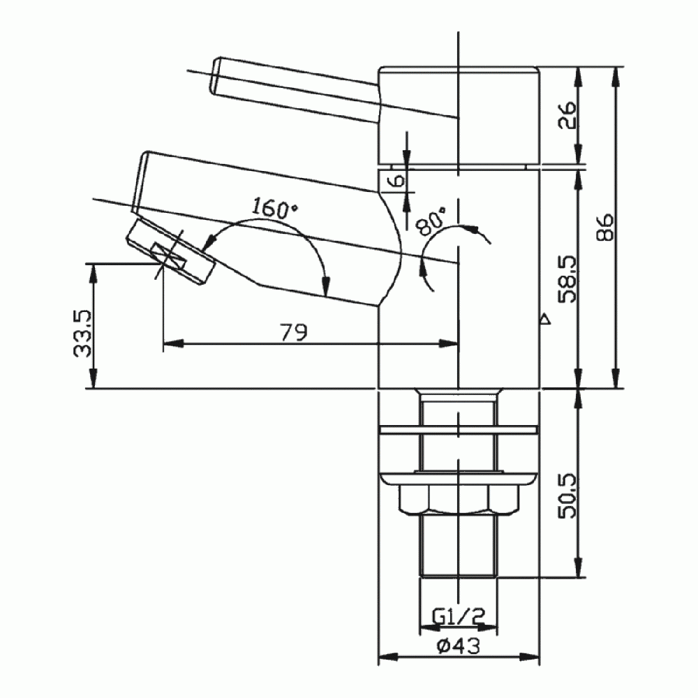 Vellamo Curvo Basin Pillar Taps - Pair