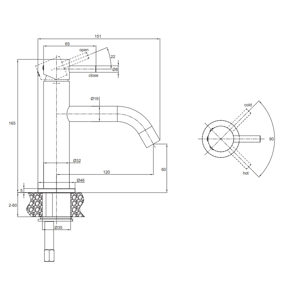 Crosswater MPRO Basin Mixer Tap