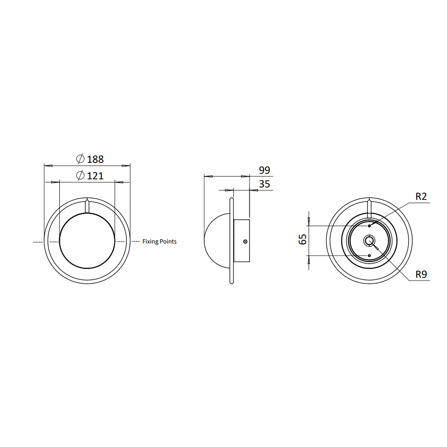 Crosswater Tranquil Halo Light