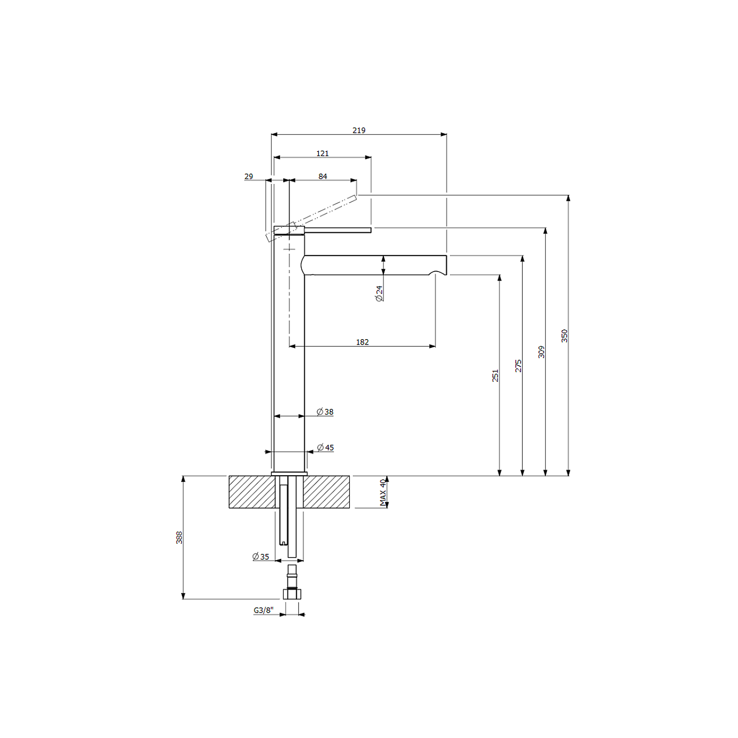 Villeroy & Boch Loop & Friends Tall Basin Mixer Tap