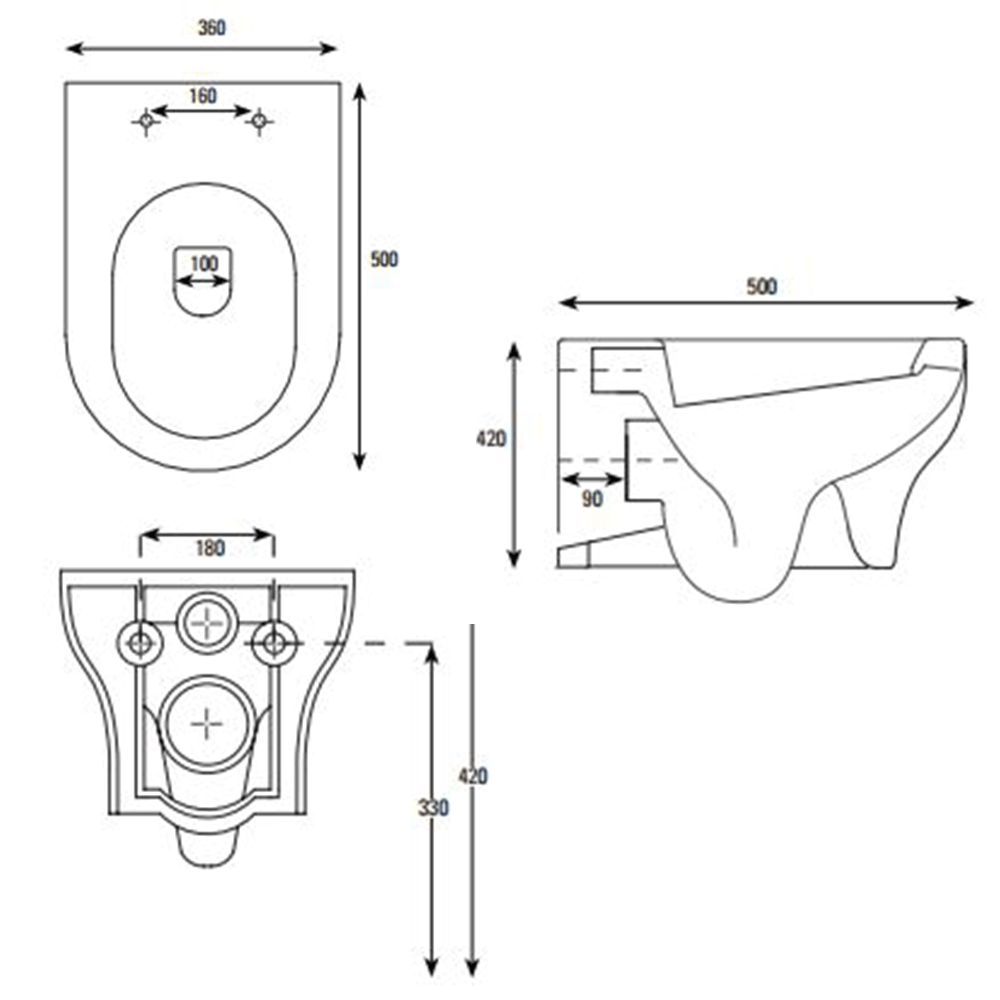Roper Rhodes Note Wall Hung WC & Seat