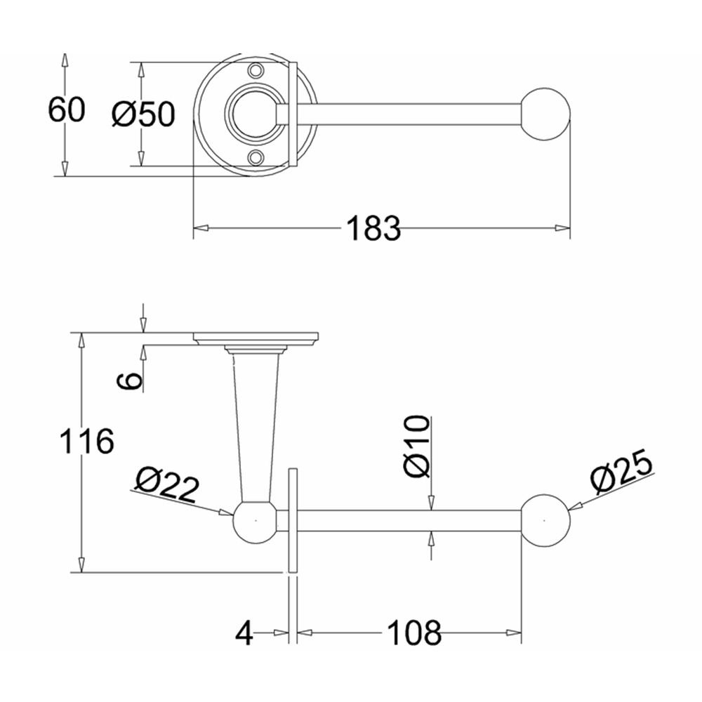 Burlington Spare Toilet Roll Holder
