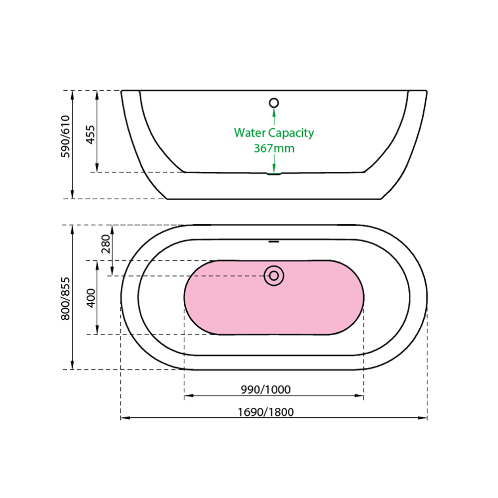 Charlotte Edwards Olympia Freestanding Bath