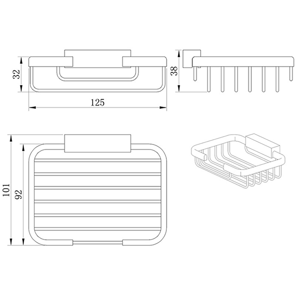 Drench Wire Soap Basket