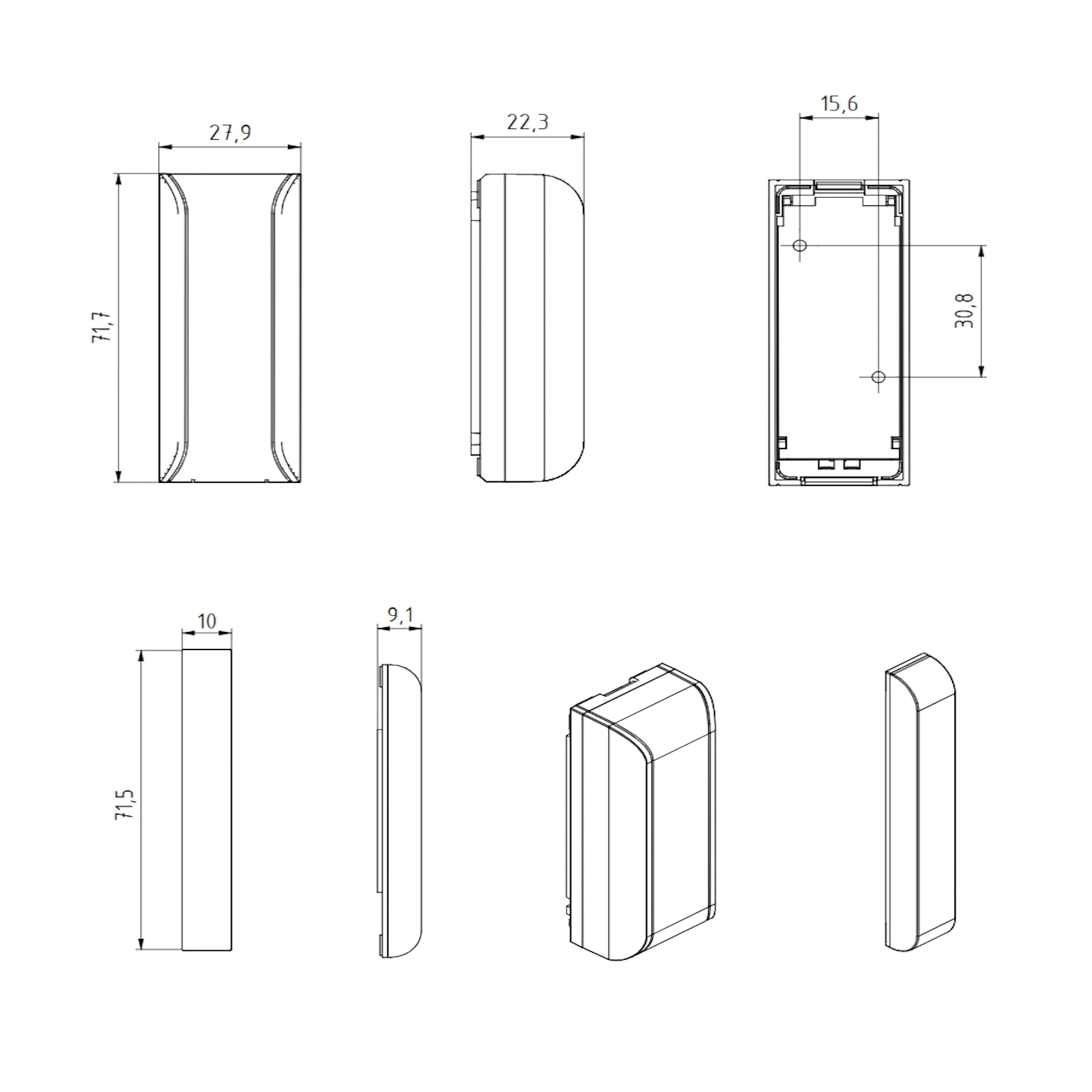 Terma VOS Smart Open Window Sensor - White