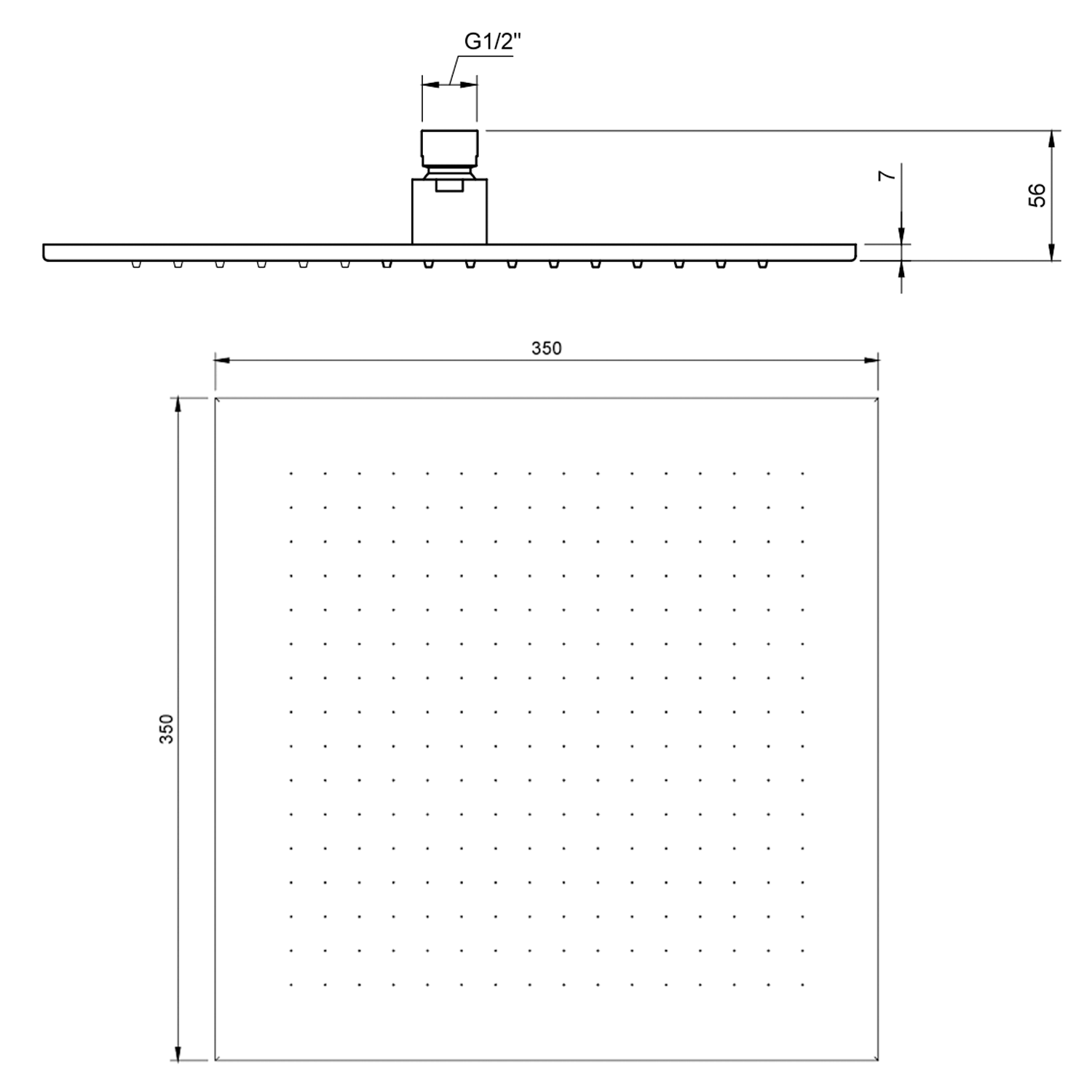 Villeroy & Boch Universal Square Shower Head