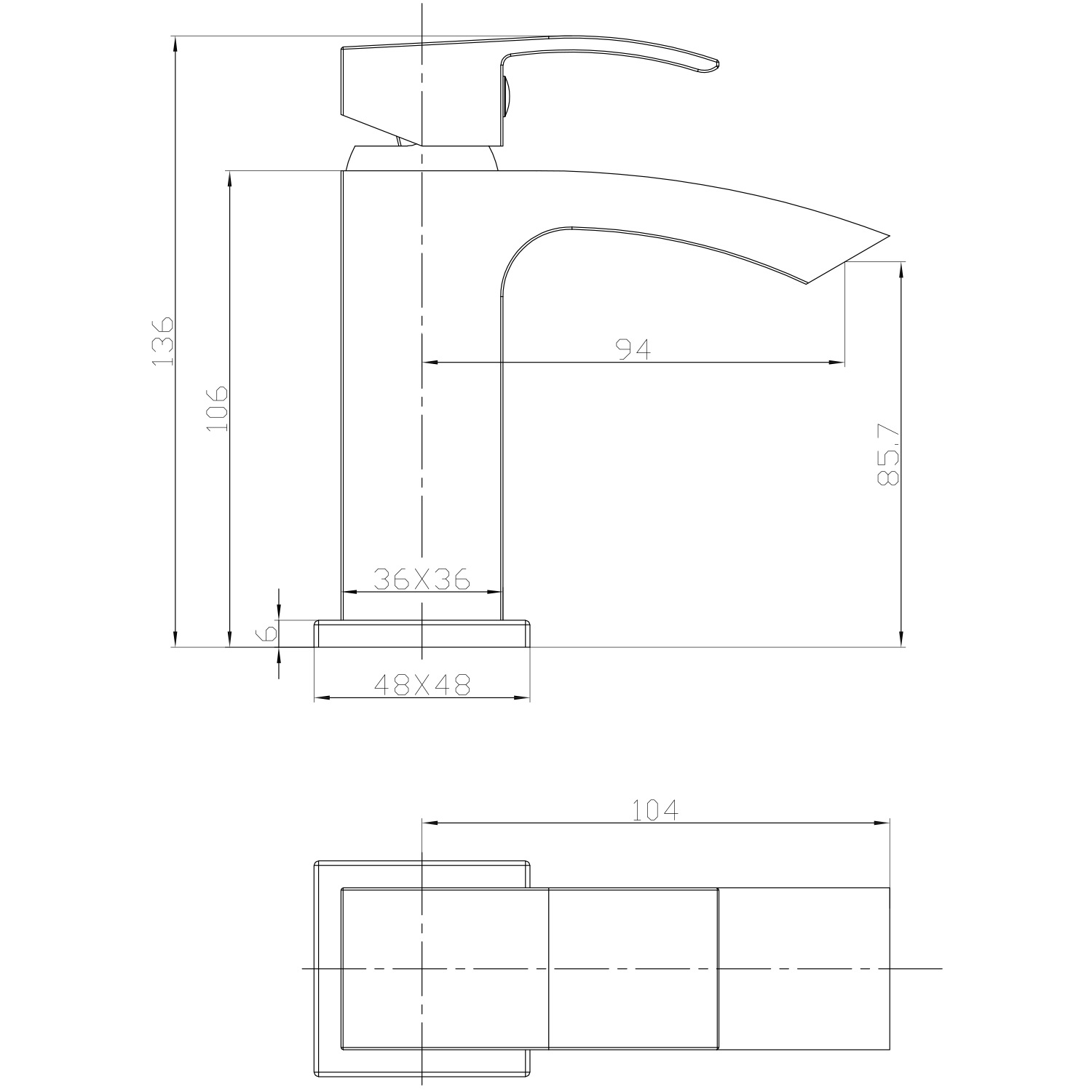 Vellamo City Matt Black Mini Basin Mixer Tap & Clicker Waste