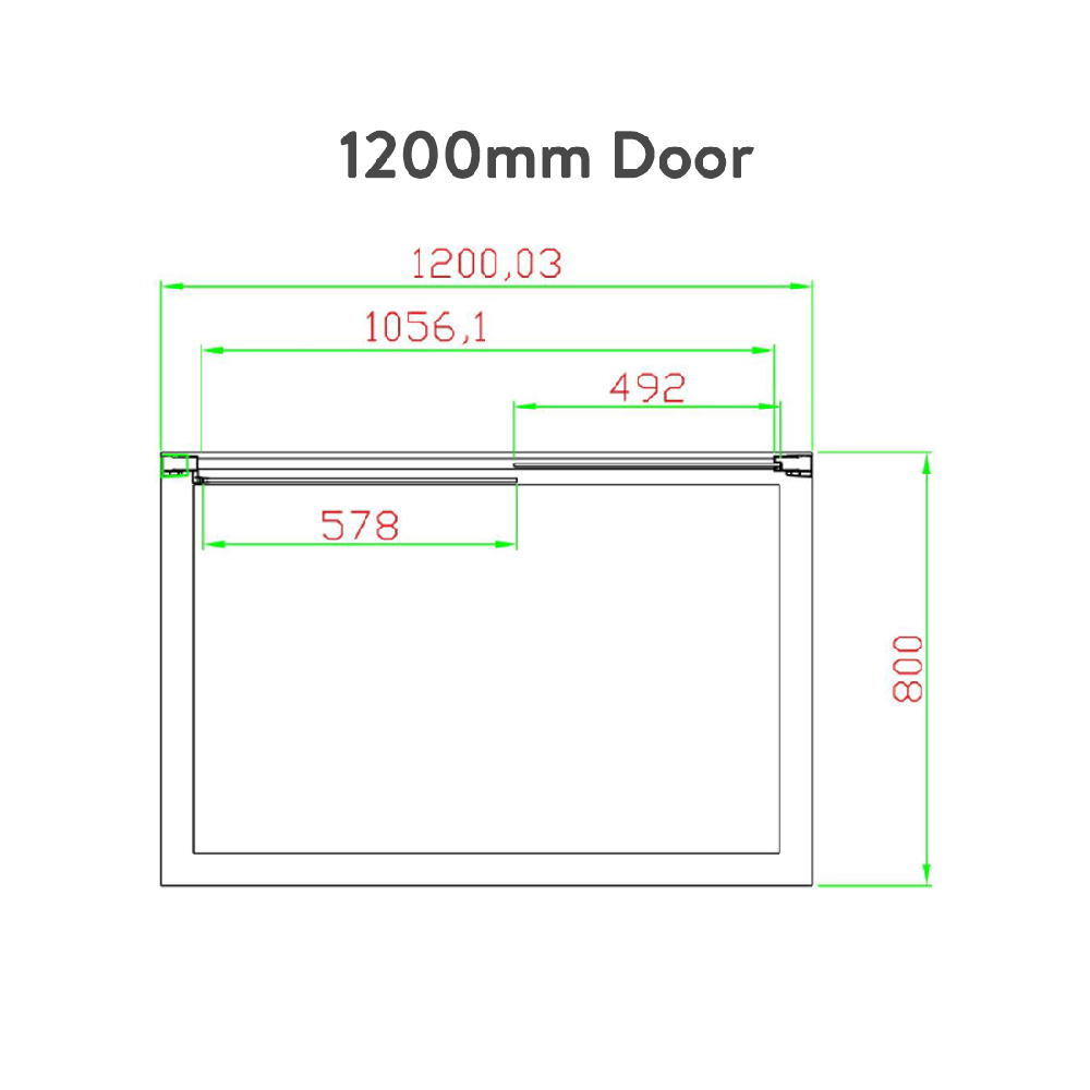 Eastbrook Volente Slider Door with Optional Side Panel
