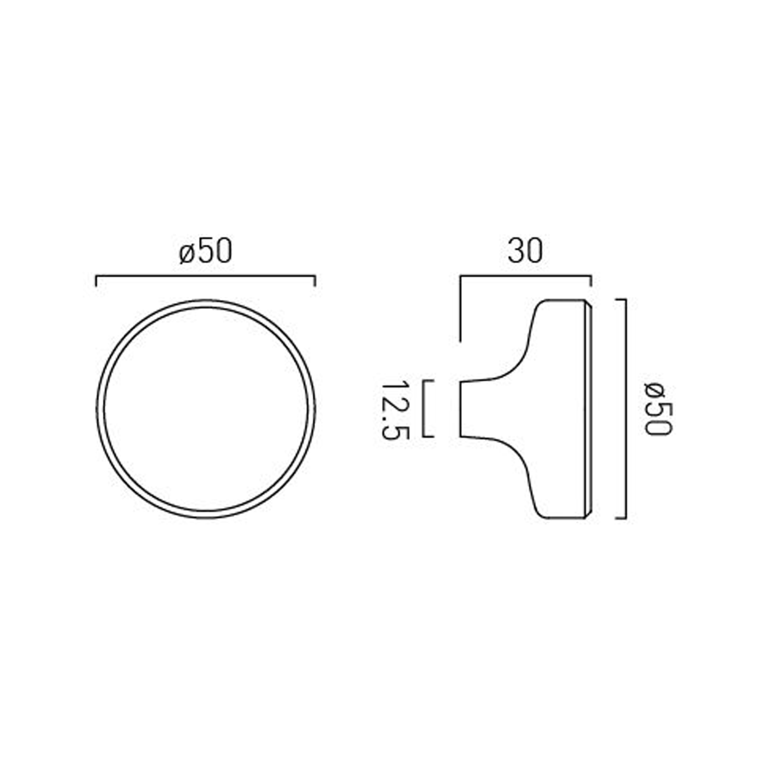 Vado Safari Smooth Furniture Knob Handle