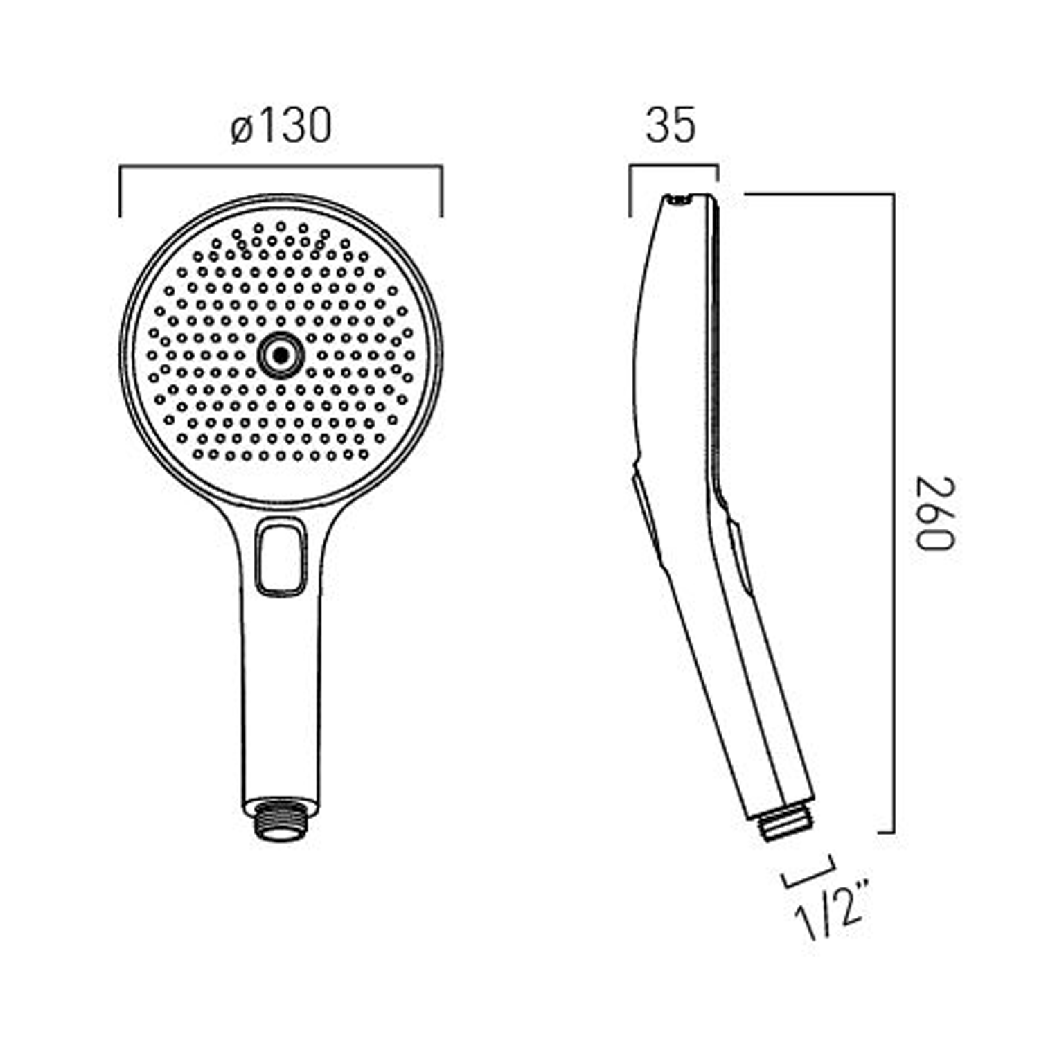 Vado Safari Multi Function Shower Handset