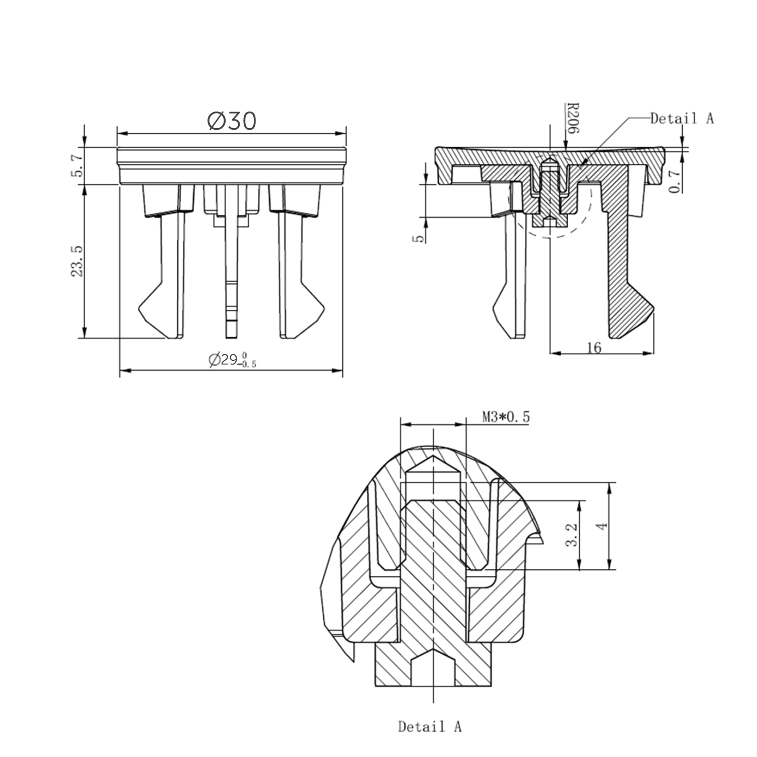 Crosswater MPRO Overflow Cover - Brushed Brass