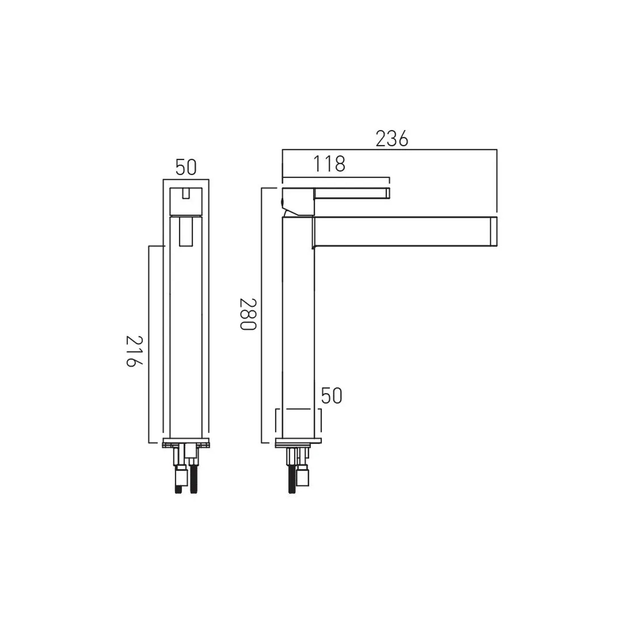 Vado Individual Edit Tall Mono Basin Mixer Tap