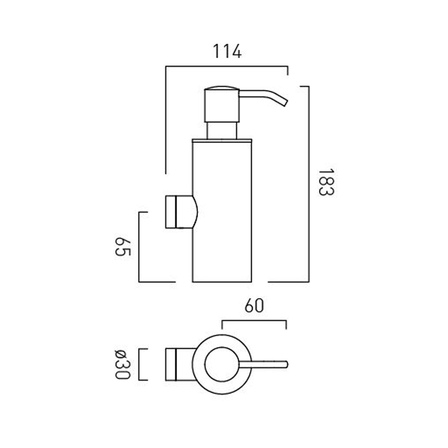 Vado Zoo Wall Mounted Soap Dispenser