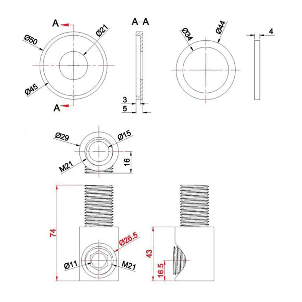 Crosswater Designer Golf Wall Outlet
