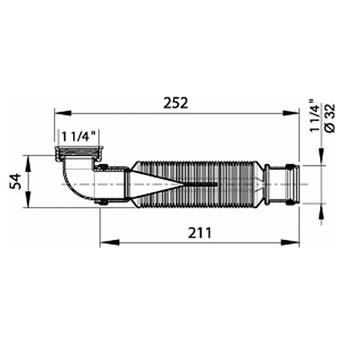 Drench Space-saving Waste Trap for Furniture Basins